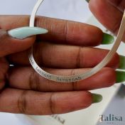 Collier Talisa à Maille Miroir avec Prénoms [Argent 925]