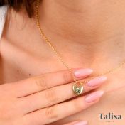 Ties of the Heart Initials Necklace - Classic Chain [18K Gold Plated]
