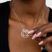 Talisa Roman Numeral Date Necklace [18K Gold Vermeil]