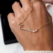 Talisa Italic Name Necklace [18K Gold Plated]