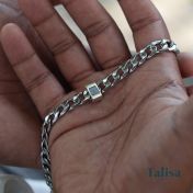 Cuban Link Chain with Nano Bible for Men – 8mm