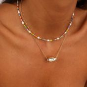 Family Treasure Name Necklace [18K Gold Plated / Sterling Silver]