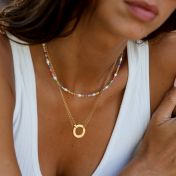 Arya Circle Link Chain Necklace [18K Gold Plated]