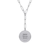 Kompass Medaillon Kette mit Gravur [Sterlingsilber]