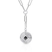 Personalisierte Kompass Halskette mit Nano Bibel [Sterlingsilber]