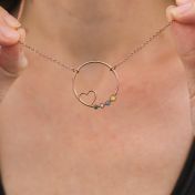 A Mother's Heart Necklace [Rose Gold Plated]