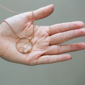 A Mother's Heart Necklace [Rose Gold Plated]