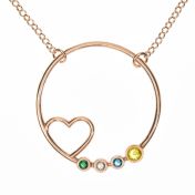A Mother's Heart Necklace [Rose Gold Plated]