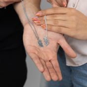 Shared Destiny Silhouette Map Pendants [Sterling Silver]