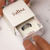 Familienwurzeln Geburtssteinring [Sterlingsilber]