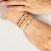 Crystal Cross Bracelet [18K Gold Plated]