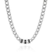 Cross Cuban Link Chain With Names - 8mm