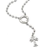 Eternity Circle Cross Necklace with Names [Sterling Silver]