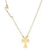 Cross Signature Name Necklace [18K Gold Vermeil]