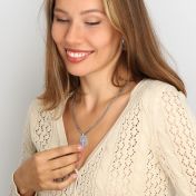 Kruis Tag Ketting [Sterling Zilver]