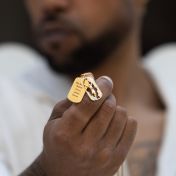 Crucifix Tag Men Name Necklace [18K Gold Plated]