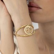 Crystal Spot Map Bracelet [Gold Plated]