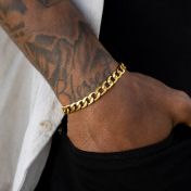 Cuban Link Chain Bracelet [Gold Plated]