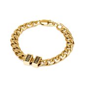 Cuban Link Chain Name Bracelet [18K Gold Plated] 