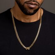 Cuban Link Chain With Names - 8mm [18K Gold Vermeil]