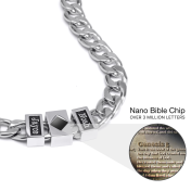 Personalized Cuban Chain with Nano Bible