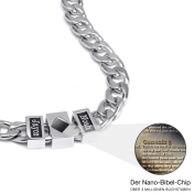 Gepersonaliseerde Cubaanse Ketting met Nano Bijbel