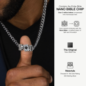 Personalized Cuban Chain with Nano Bible