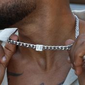 Iced Out Kette mit Namen - Kubanische Panzerkette