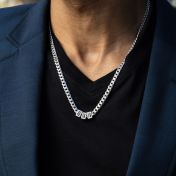  Cuban Link Chain With Names [Sterling Silver]