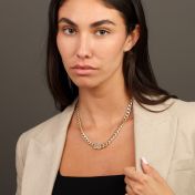 Kubanische Panzerkette mit Gravur [750er vergoldet]