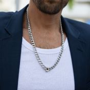 Cuban Link Chain with Nano Bible for Men – 8mm