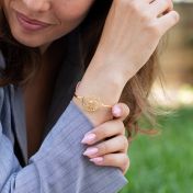 Precious Spot Map Bangle Bracelet [18K Gold Vermeil]