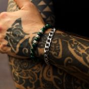 Classic Curb Chain Men Bracelet - Stainless Steel