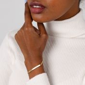 Carved in My Heart Name Bracelet for Women [18K Gold Plated]