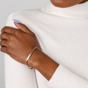 Carved in My Heart Name Bracelet for Women [18K Gold Plated]