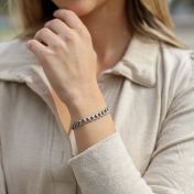 Classy Curb Chain Initial Bracelet [Stainless Steel]