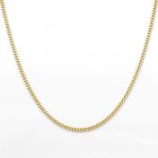 Curb Chain Necklace for Men - 14 Karat Gold