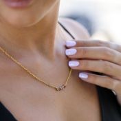 Collier Bonheurs de La Vie avec Pierres de Naissance [Plaqué Or 18ct]