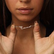 Collier Talisa Italic avec Prénom - Argent