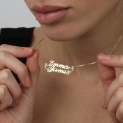 Heart's Signature Name Necklace [18K Gold Vermeil]