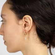 Dainty Pavé Crystal Earring Charm [18K Gold Vermeil]
