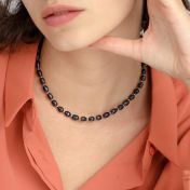 Black Pearl Necklace [18K Gold Plated]