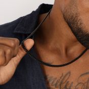 Dark Cuban Link Chain Necklace - 6mm