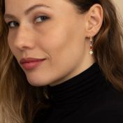 Dazzling Heart Birthstone Earrings [18K Gold Plated]