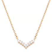 Baguette Crest Necklace
