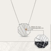 Lieblingsort Karten Kette [Sterlingsilber]