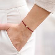 Talisa Stars Diamond Bracelet - Red String [14 Karat Gold]-2