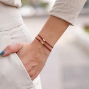 Talisa Stars Diamond Bracelet - Red String [14 Karat Gold]-2