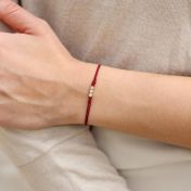 Talisa Stars Diamond Bracelet - Red String [14 Karat Gold]-2