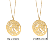 Collar Talisa con Mapa [Oro Vermeil de 18K]